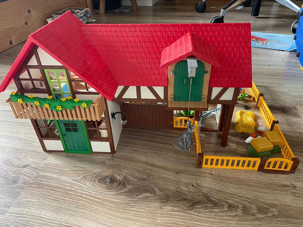Playmobil 6120 Grote Boerderij met Dieren en Figuren, Ophalen of Verzenden, Gebruikt, Complete set