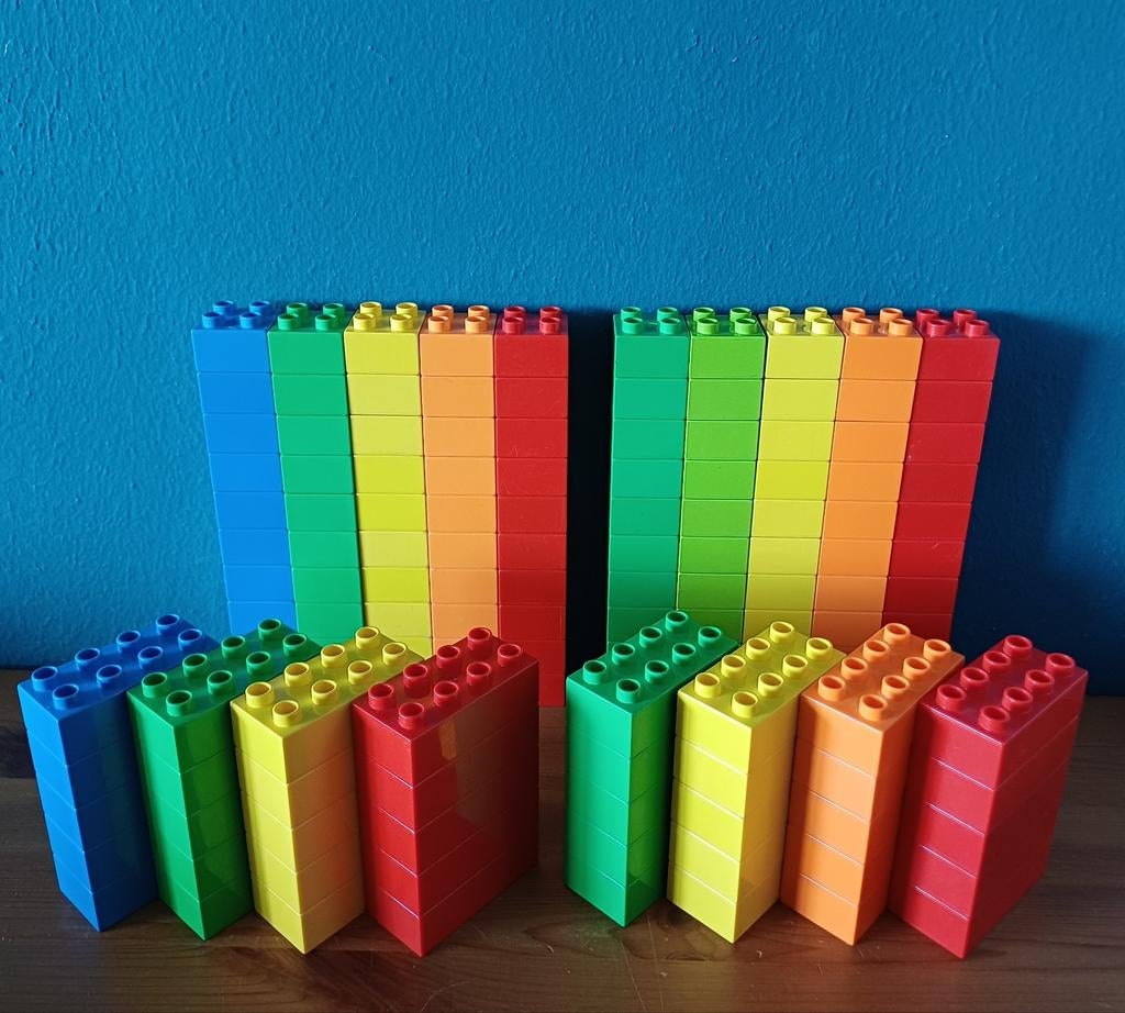 Duplo lego Blokken bouwstenen 140 stuks, Ophalen of Verzenden, Zo goed als nieuw, Duplo