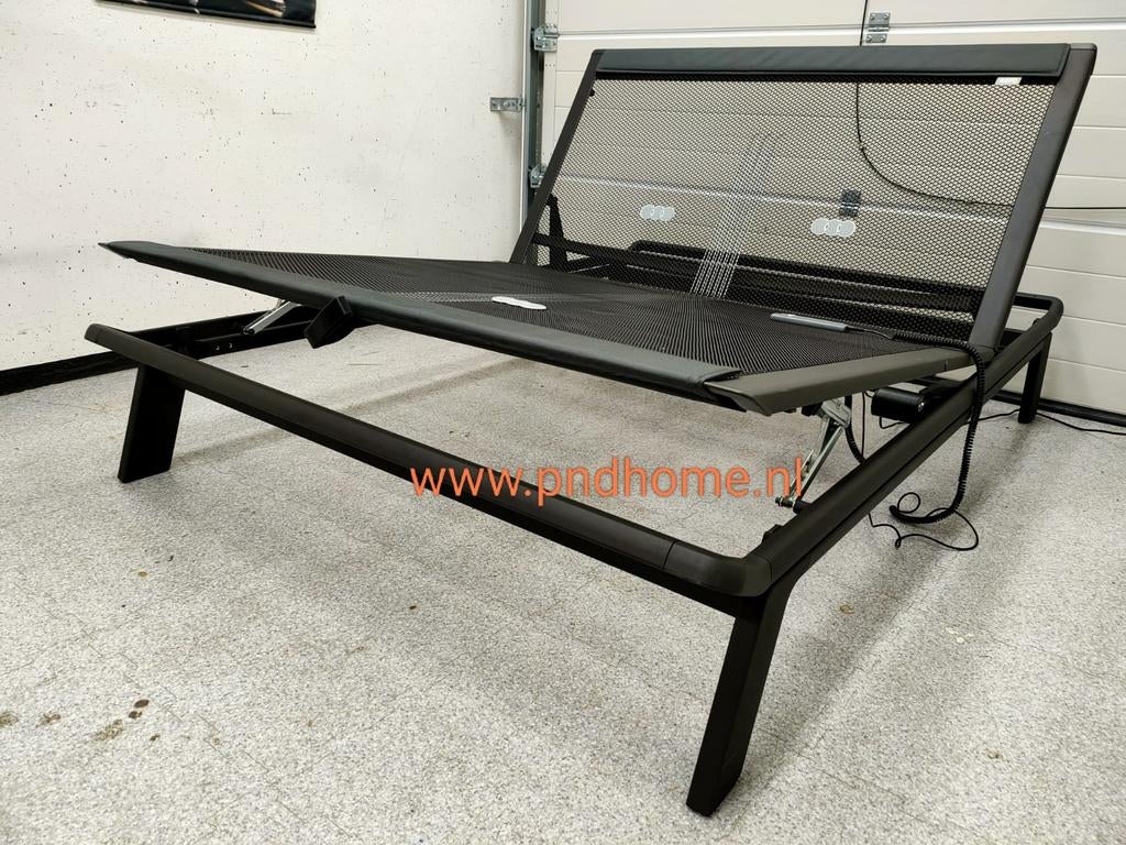 auping Original bed 140x200 elektrisch verstelbaar, Verstelbaar, Eenpersoons, Zwart, Zo goed als nieuw