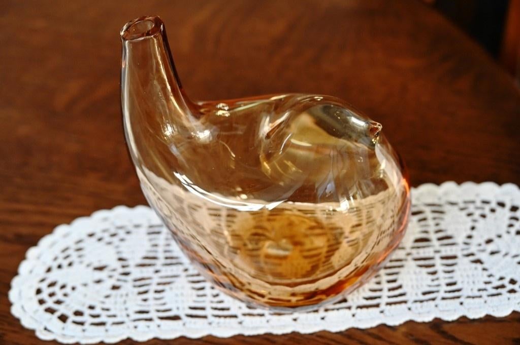 Colmore vaas vogel, Huis en Inrichting, Woonaccessoires | Vazen, Gebruikt, Overige kleuren, Ophalen of Verzenden, Glas