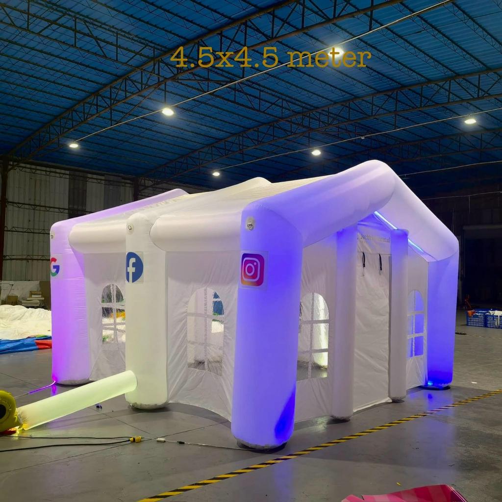 Partytent met led verlichting 4,5x4,5 meter
Inclusief blower, Tuin en Terras, Partytenten, Ophalen, Nieuw