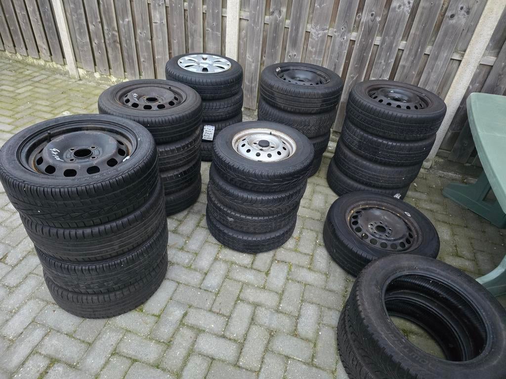 Diverse sets banden en velgen: zomer, winter, all season, Ophalen, Gebruikt