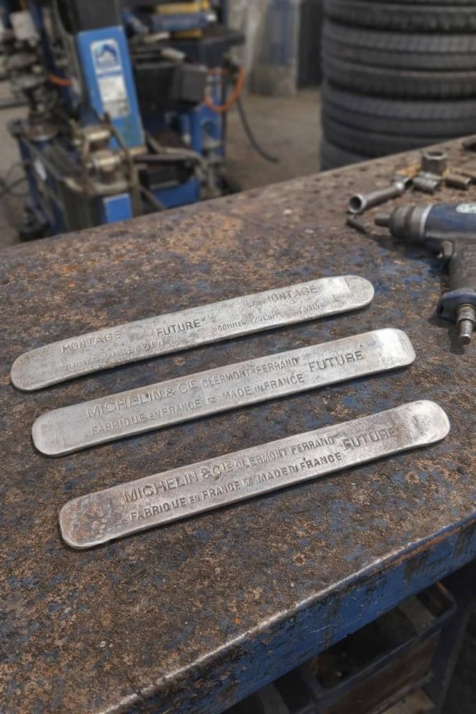 Set 4 vintage Michelin bandenlichters voor de verzamelaar., Gebruikt, Gebruiksvoorwerp, ., Ophalen of Verzenden