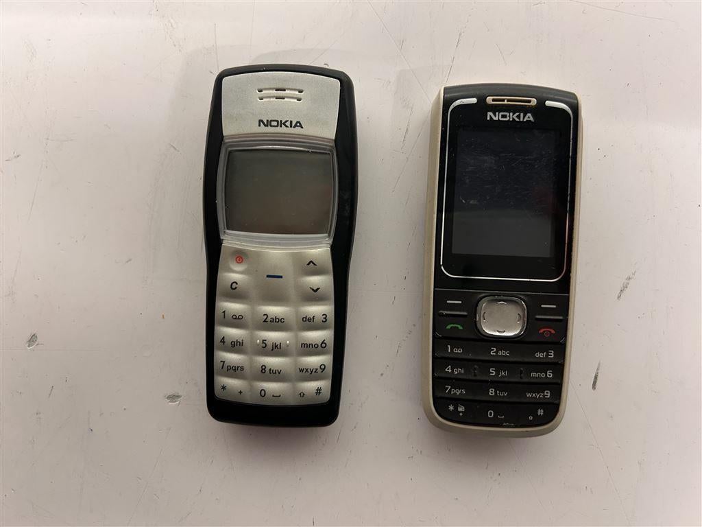 A7239. Nokia 1100 en Nokia 1650 telefoon, Ophalen of Verzenden, Gebruikt, Geen camera