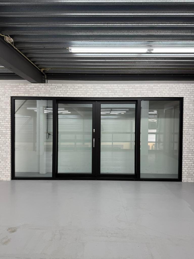 Nieuwe schuifpui 4500x2400 binnen en buiten zwart, Kunststof, 225 cm of meer, Nieuw, Ophalen of Verzenden