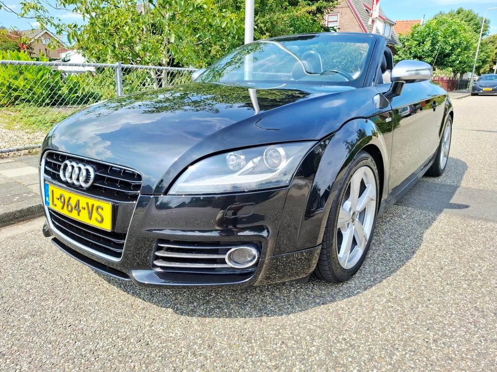 Audi TT 2.0 Tfsi 211pk 2012 Zwart roadster  S - line 18 inch, Voorwielaandrijving, Zwart, Leder en Stof, Zwart