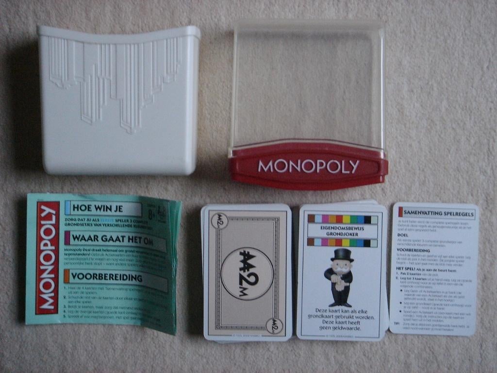 LEUK: Monopoly Deal Kaartspel - Shuffle NL SHAKER Editie, Vijf spelers of meer, Ophalen, Gebruikt, Parker
