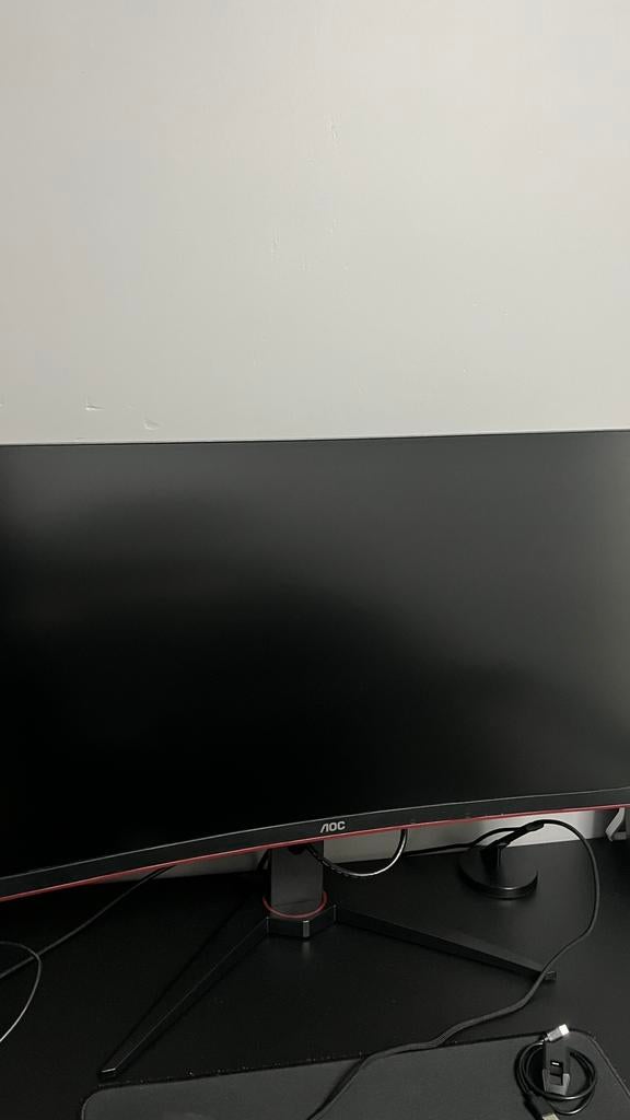 2x AOC 27 inch curved gaming monitor, HDMI, 101 t/m 150 Hz, Curved, VA