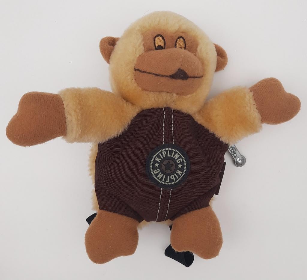 Kipling Aap Bruin knuffel opberg tasje, Ophalen of Verzenden, Zo goed als nieuw
