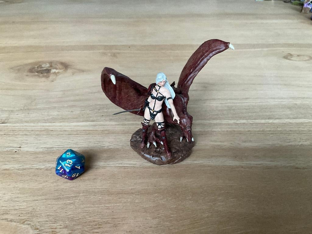 Handgeschilderde dino krijger, Figuurtje(s), Ophalen of Verzenden, Geverfd, Nieuw