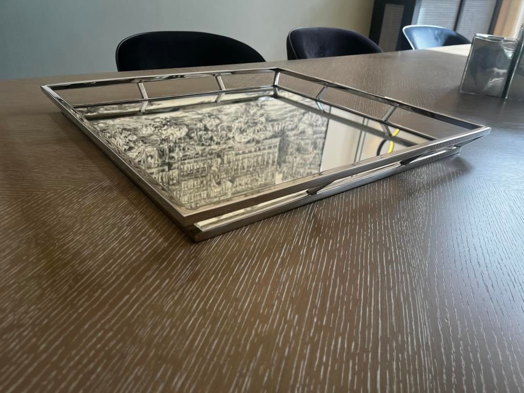 Eichholtz dienblad tray Pechora Square, Ophalen, Zo goed als nieuw, Vierkant, Metaal