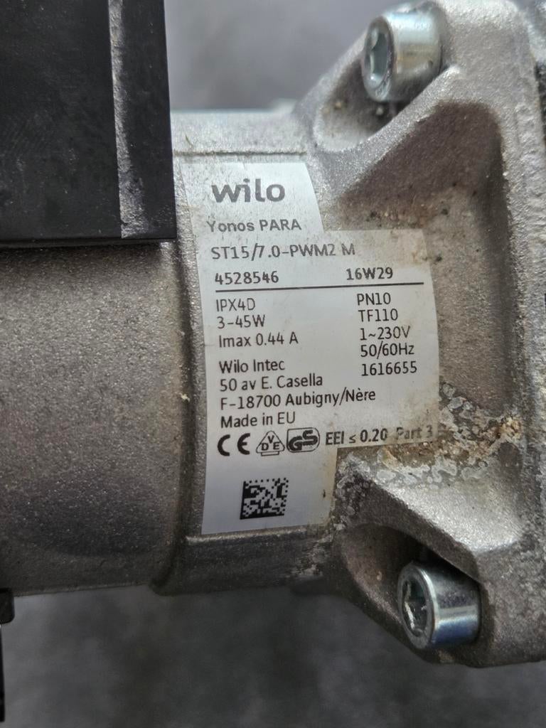 Wilo Yonos PICO Circulatiepomp ST15/7.0-PWM2 M, Ophalen of Verzenden, Gebruikt