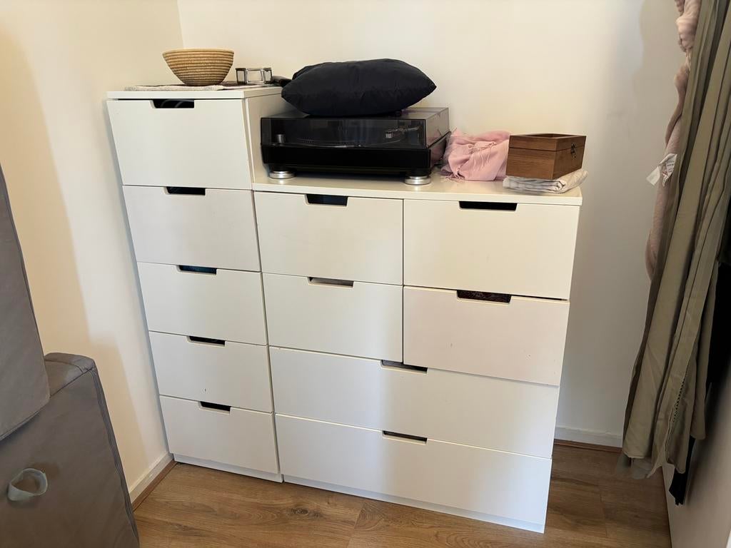Ikea Nordli Ladekast Wit, Ophalen, 50 tot 100 cm, Zo goed als nieuw, Minder dan 100 cm