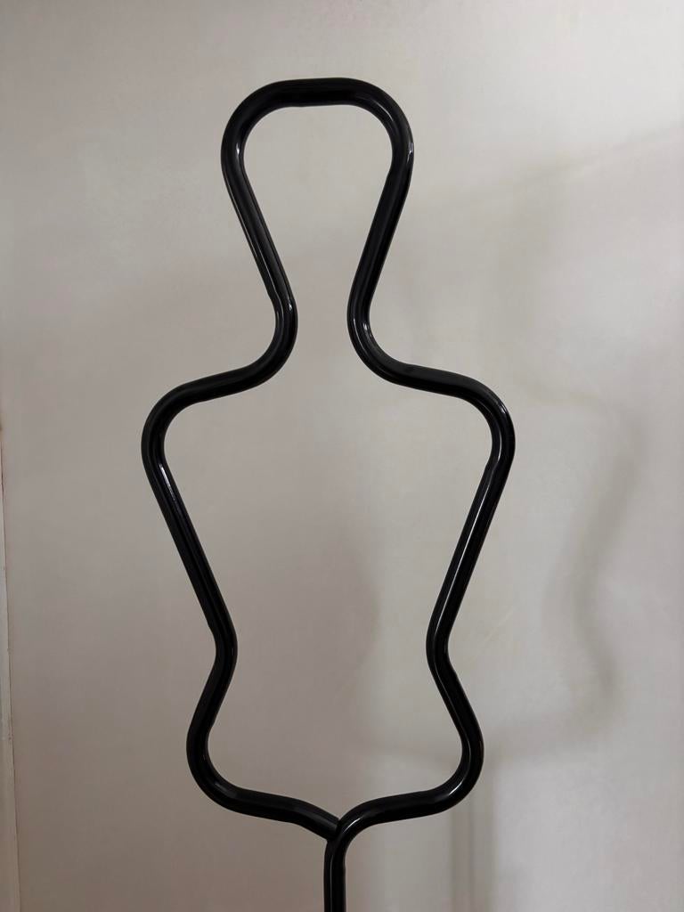 Vintage dressboy 1980 zwart metaal, Ophalen, Gebruikt, Metaal, Staande kapstok