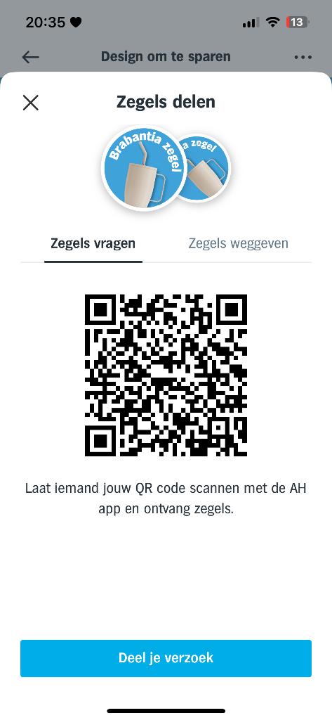 Gezocht Brabantia zegels ah, Ophalen of Verzenden