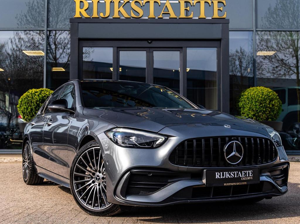 Mercedes C-klasse C200 AMG|BURMESTER|PANO|CAM|SFEERV|ACC, Auto's, Mercedes-Benz, Automaat, Achterwielaandrijving, Euro 6, 4 cilinders