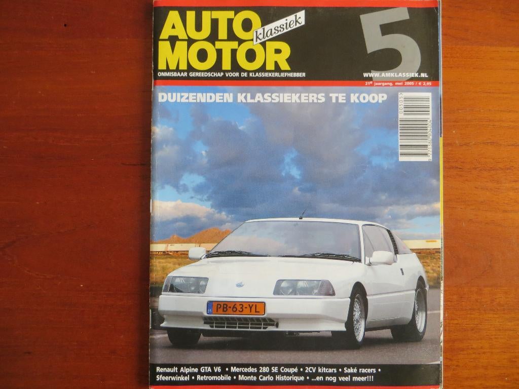Auto Motor Klassiek 5 2005 Alpine GTA V6, MB 280 SE Coupé, Ophalen of Verzenden, Nieuw, Mercedes