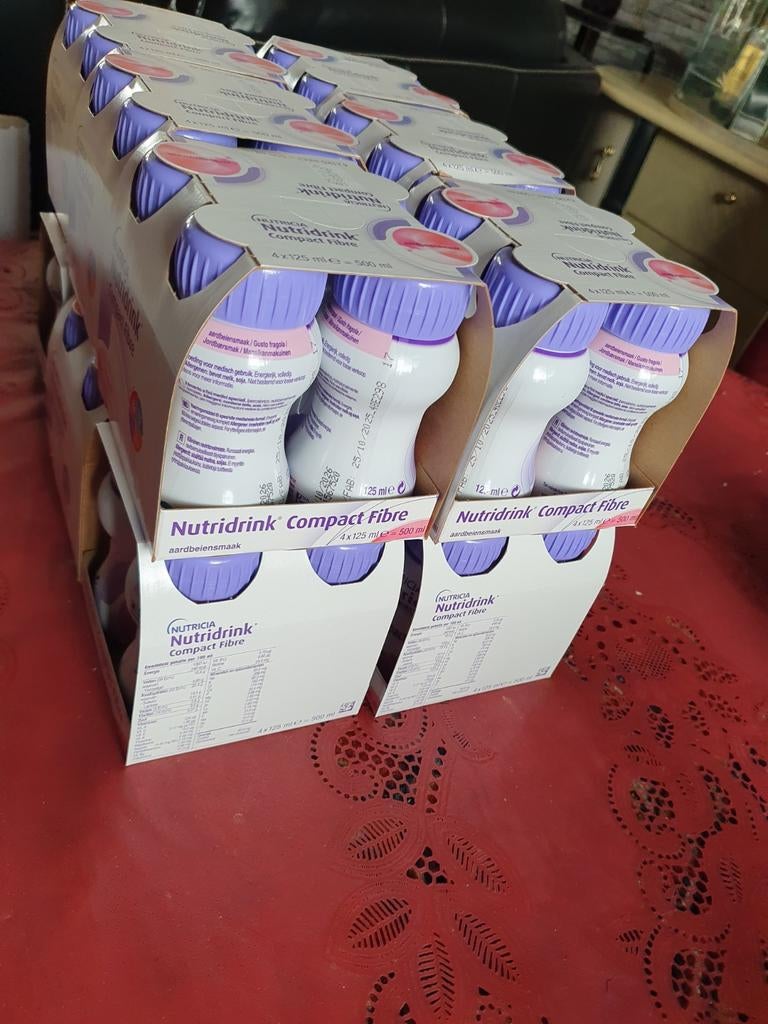 12 x 4 nutridrink aardbeien, Ophalen of Verzenden