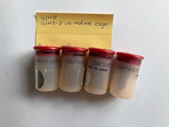 4 st Yanmar verstuiver naalden 4jh-E / 4JH3-E, Ophalen of Verzenden, Nieuw, Motor en Techniek