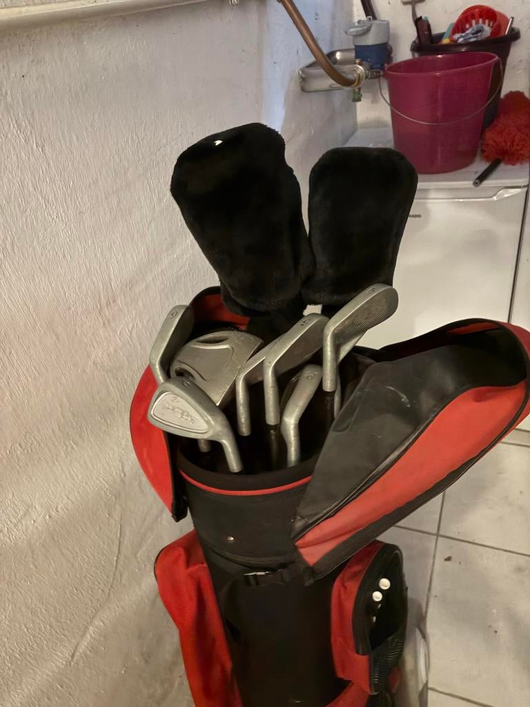 Heren golfset Penn met trolley en tas, Sport en Fitness, Golf, Ophalen, Gebruikt, Set, Overige merken