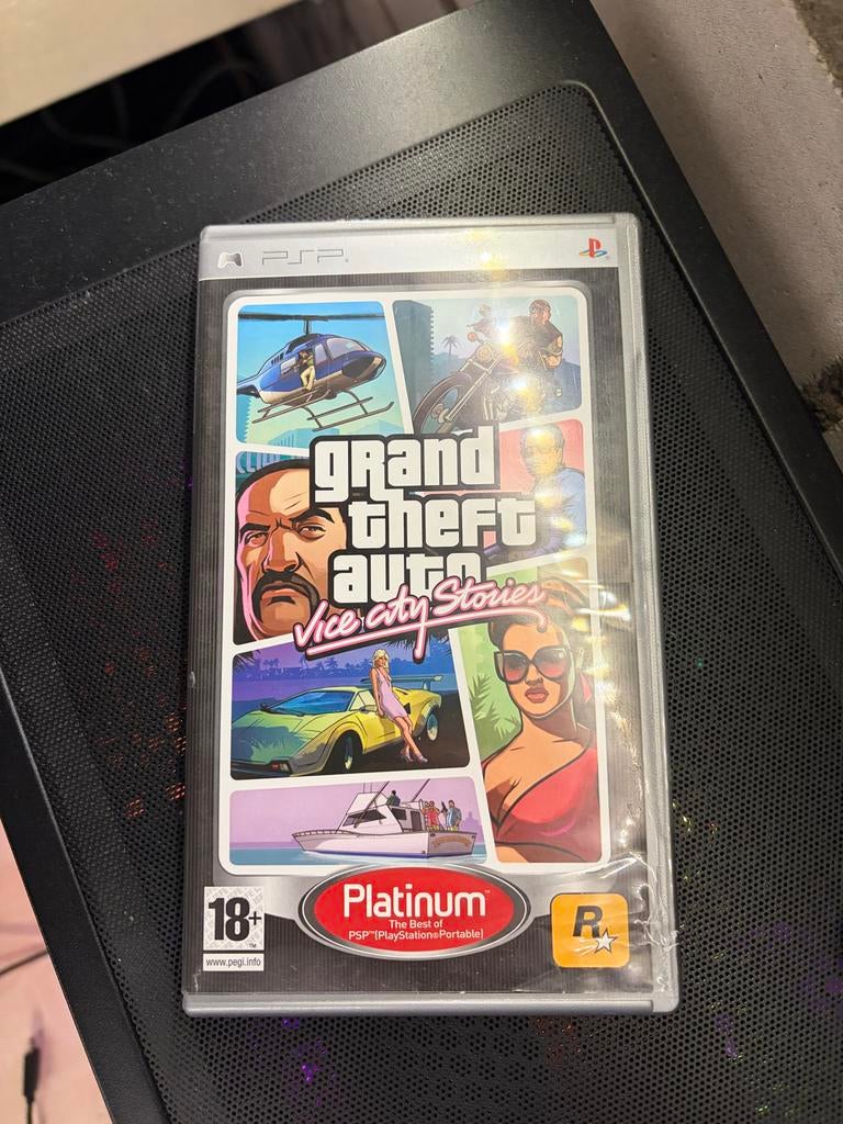Grand Theft Auto Vice City Stories PSP Platinum, Spelcomputers en Games, Games | Sony PlayStation Portable, Gebruikt, Vanaf 18 jaar