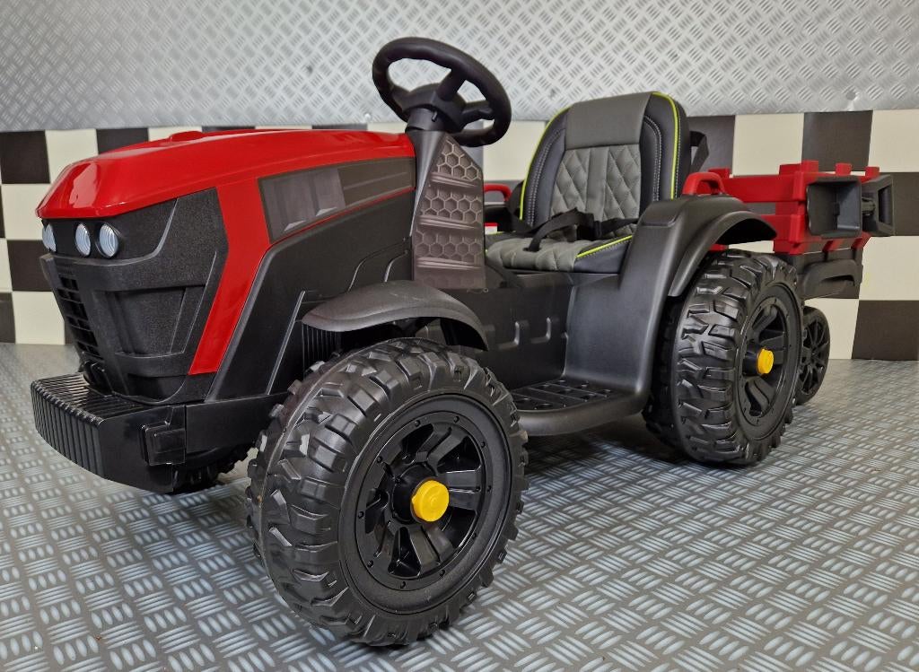 Farmer kindertractor - met aanhanger - 12 volt - met RC, Ophalen of Verzenden, Nieuw, Afstandsbediening