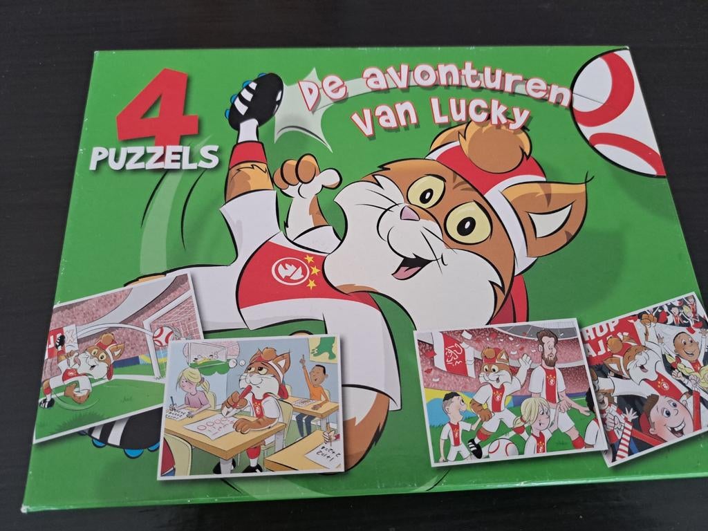 Ajax voetbal puzzel, Orry puzzel en memory, Kinderen en Baby's, Ophalen of Verzenden, 10 tot 50 stukjes