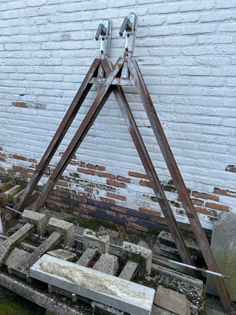 Triangel met dissel voor mantelzorgwoning onderstel, Auto diversen, Ophalen, Gebruikt