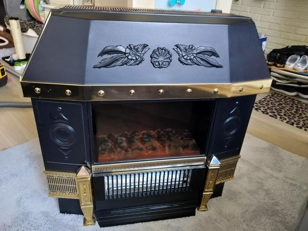 Vinted elektrische kachel met boven- en onderwarmte, Ophalen, Gebruikt, Vrijstaande haard, Elektrische haard