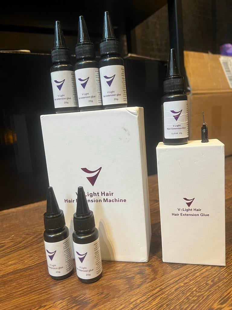 V-Light Hair Extension Set - Compleet voor extensions, Ophalen of Verzenden, Zo goed als nieuw, Pruik of Haarverlenging