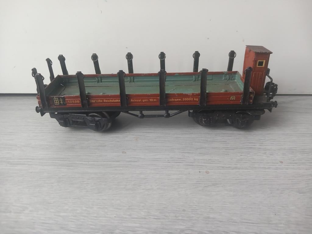 Antieke Marklin Blikken Trein Wagon Spoor 0, Antiek en Kunst, Antiek | Speelgoed, Ophalen of Verzenden