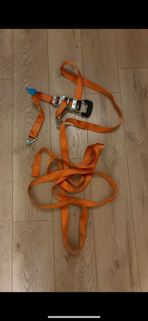 Spanband met ratel – stevige sjorband (oranje), Ophalen of Verzenden, Zo goed als nieuw