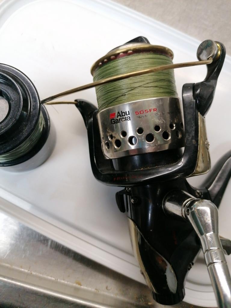 Abu Garcia 505FR Vismolen met extra spoel, Ophalen