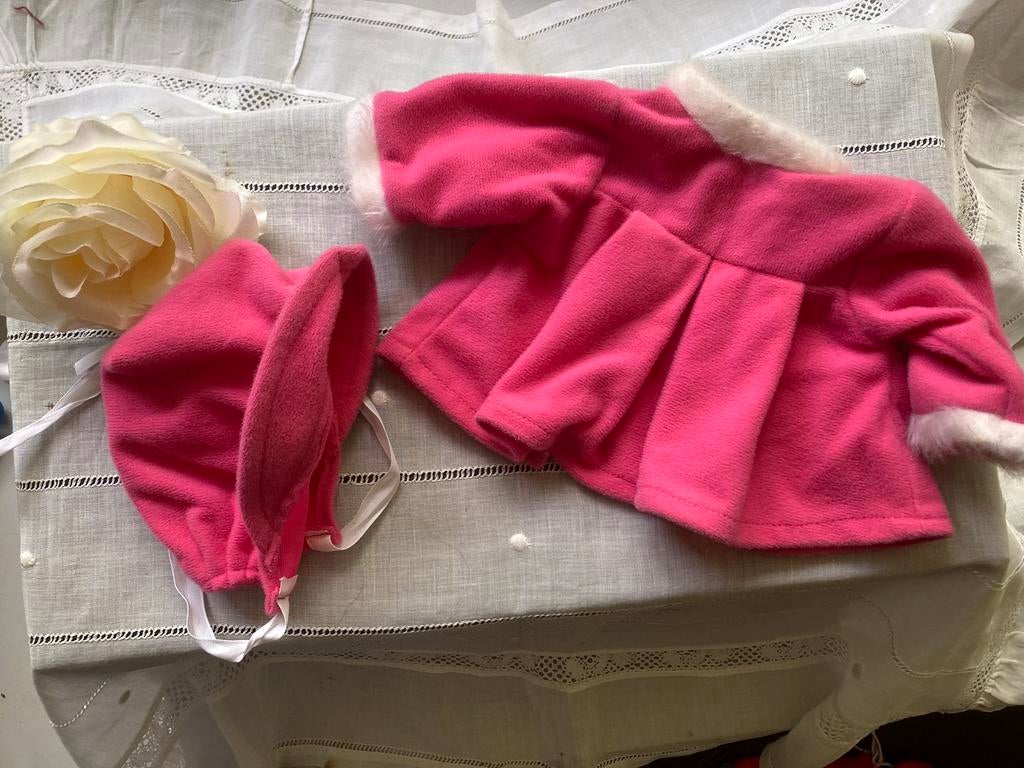 🌿 Pop, Käthe  Kruse,”VINTAGE ROSE JASJE & MUTSJE”🌿, Antiek en Kunst, Antiek | Speelgoed, Verzenden