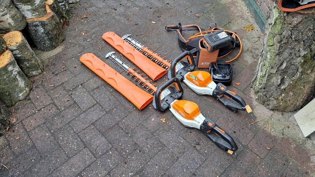 Stihl HSA 94 R en T scharenset met toebehoren, Ophalen, Stihl, Gebruikt, Accu