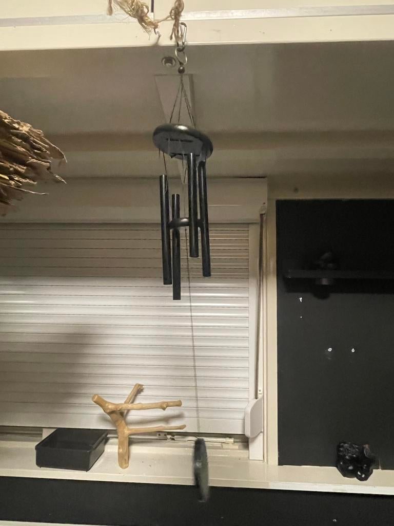 Zwarte windgong, Ophalen of Verzenden, Zo goed als nieuw