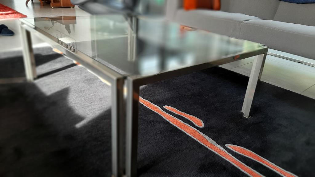 Design salontafel ontwerp  Peter Ghyczy 1986, Huis en Inrichting, Tafels | Salontafels, Ophalen, Gebruikt, 100 tot 150 cm, 50 tot 100 cm