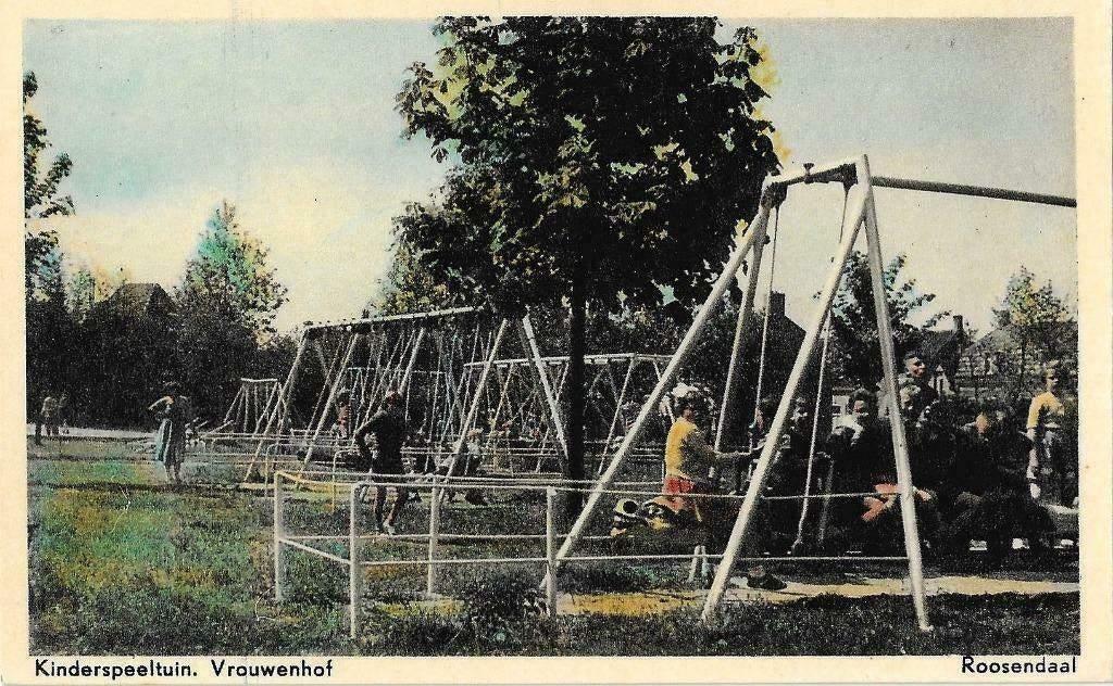 AK Roosendaal - Kinderspeeltuin Vrouwenhof, Verzenden, 1940 tot 1960, Ongelopen, Noord-Brabant