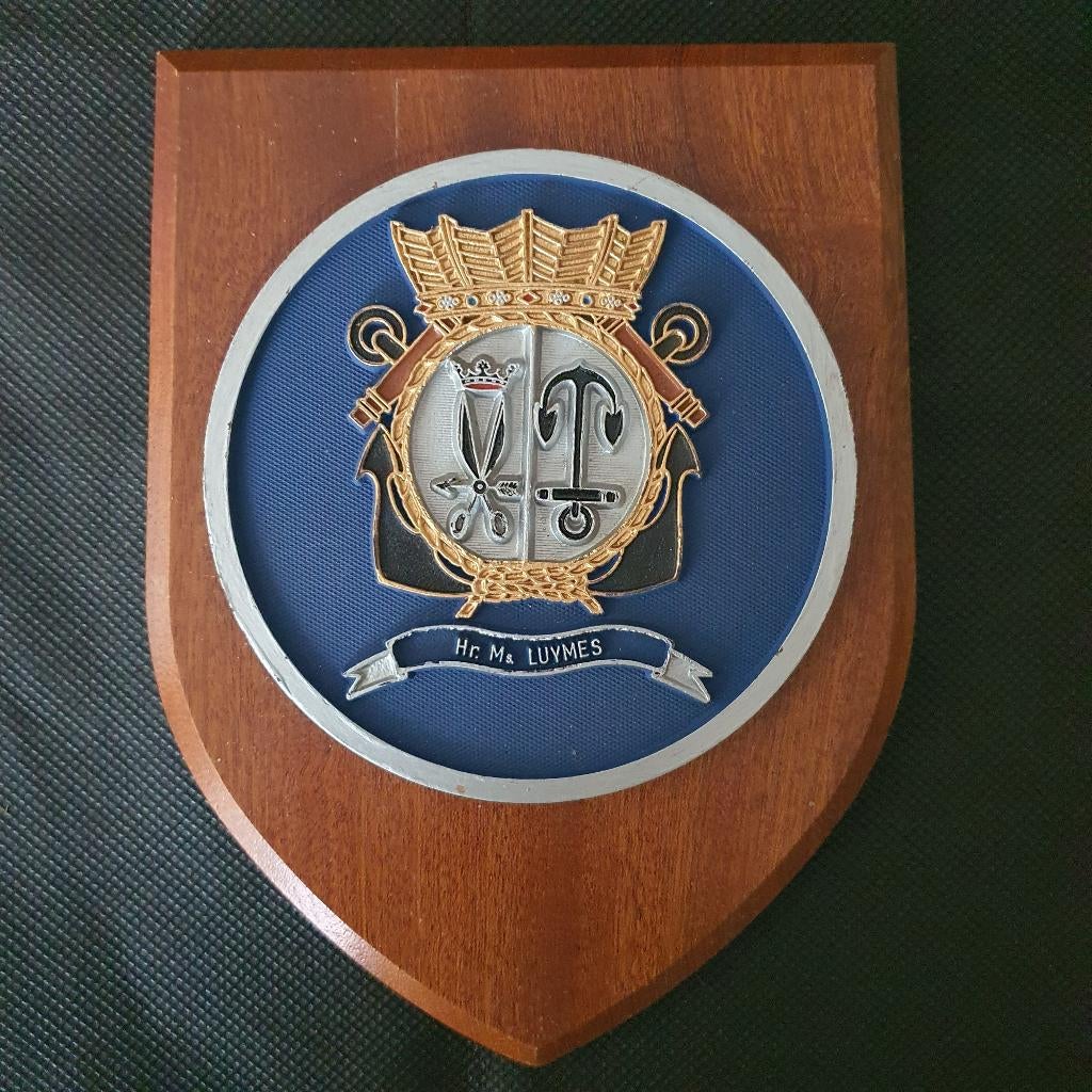 Wapenschildje Hr. Ms. Luymes, Verzamelen, Verzenden, Marine, Nederland, Embleem of Badge