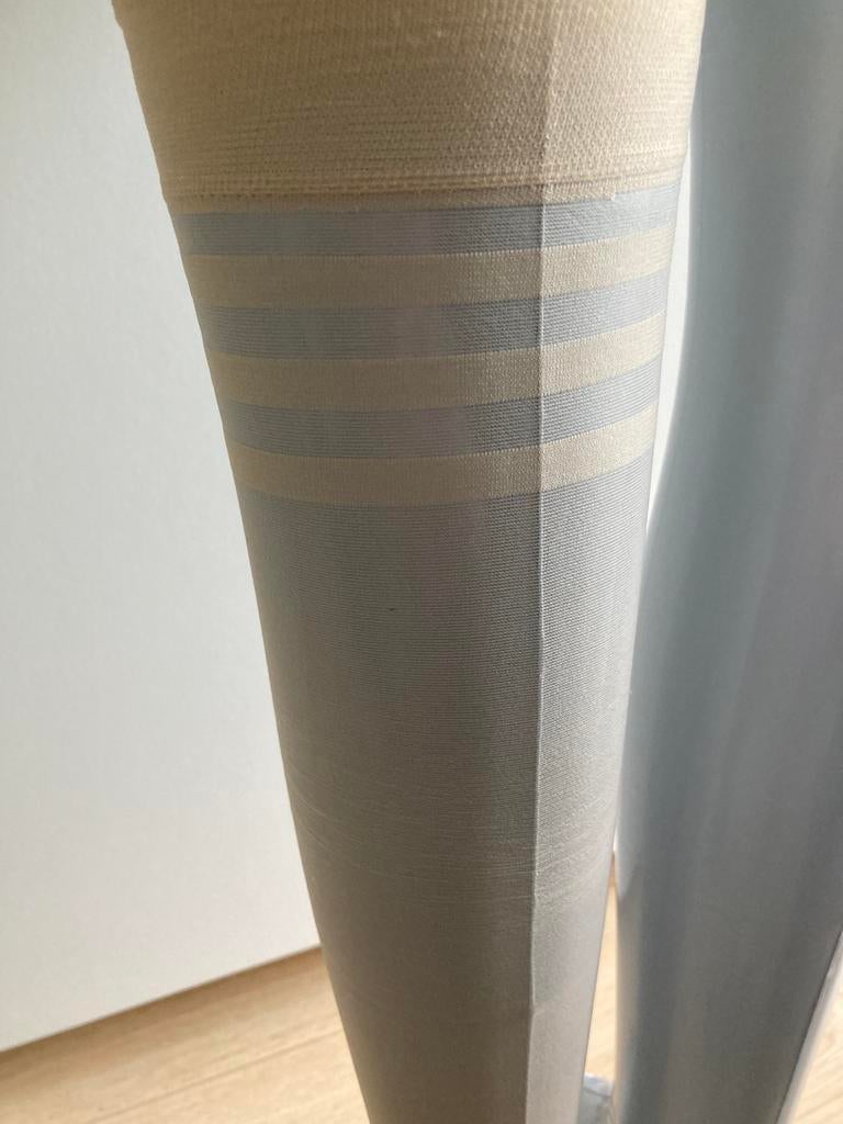 Huidkleurige panty’s over de knie, Verzenden, Nieuw, Zwart, Panty