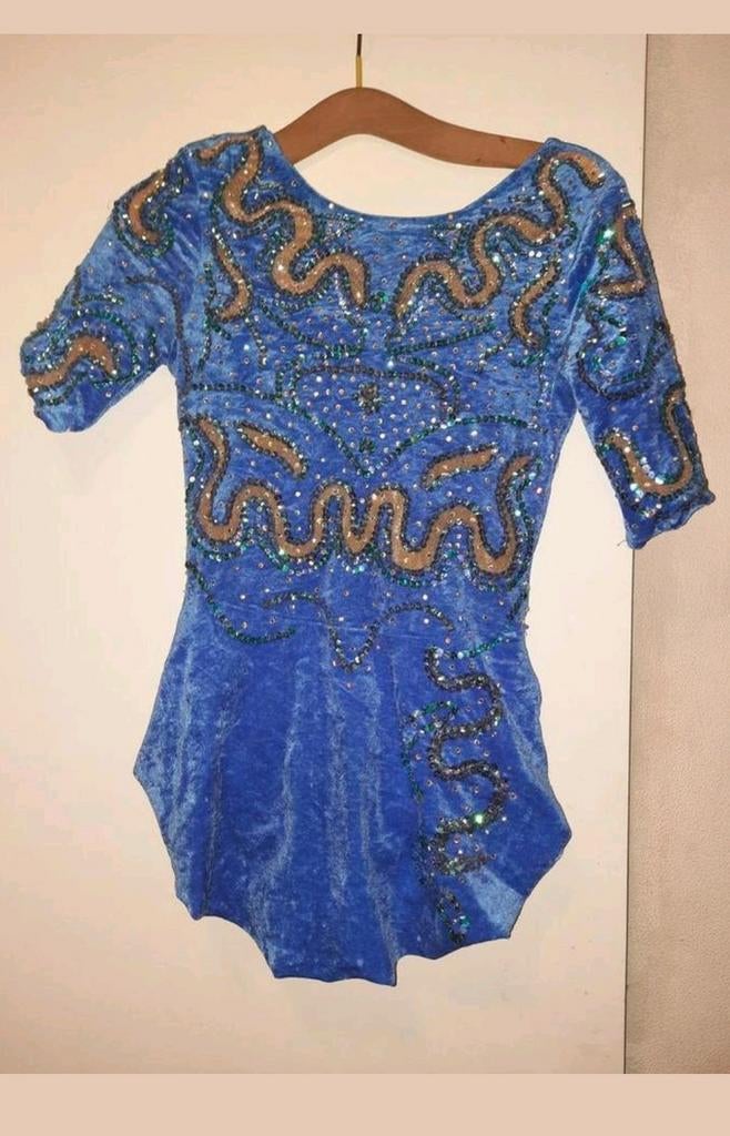 TK prachtig mooi schaats/rolsschaatspakje mt S/M, Blauw, Maat 36 t/m 42, Ophalen of Verzenden, Zo goed als nieuw