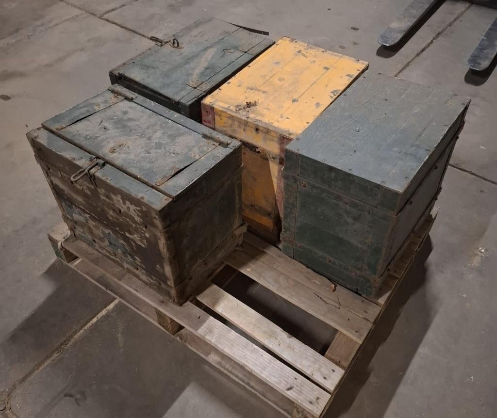 Originele oude Legerkisten, Ophalen, Landmacht, Amerika, Kist of Geocache