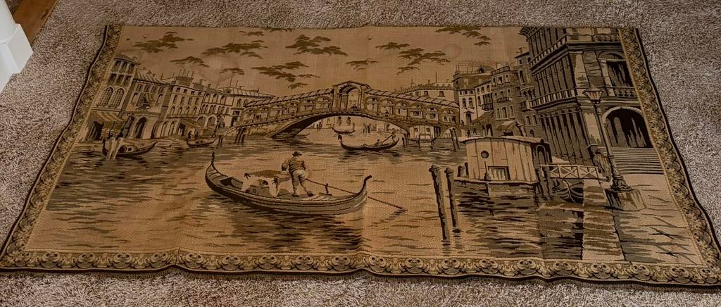 Gobelin antieke wandkleed Venetië, Antiek en Kunst, Antiek | Kleden en Textiel, Ophalen of Verzenden