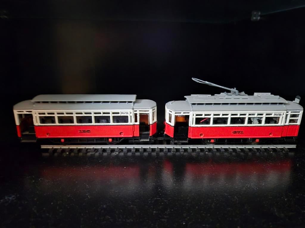 Modeltram ( trein ) H0, Ophalen of Verzenden, Gelijkstroom, Fleischmann