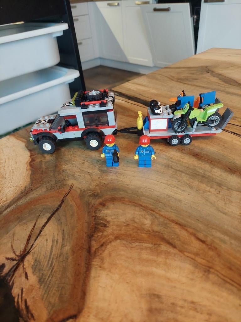 Lego city crossmotor transport 4433, Ophalen of Verzenden, Zo goed als nieuw