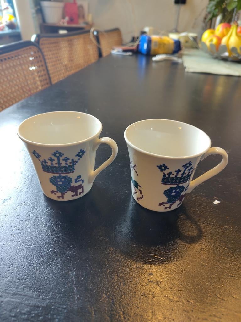 Menu Figgjo Flint, vintage Noors servies., Huis en Inrichting, Ophalen of Verzenden, Porselein, Overige stijlen, Kop(pen) en/of Schotel(s)