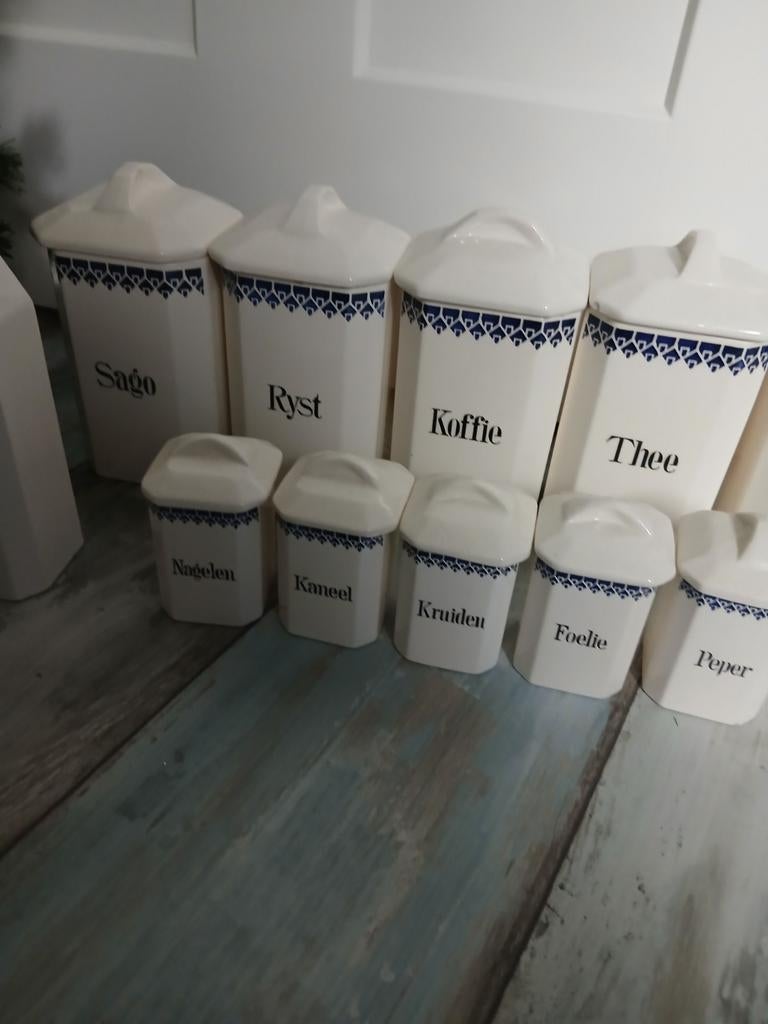 Vintage voorraadpotten van Lore ophalen, Antiek en Kunst, Antiek | Keramiek en Aardewerk, Ophalen