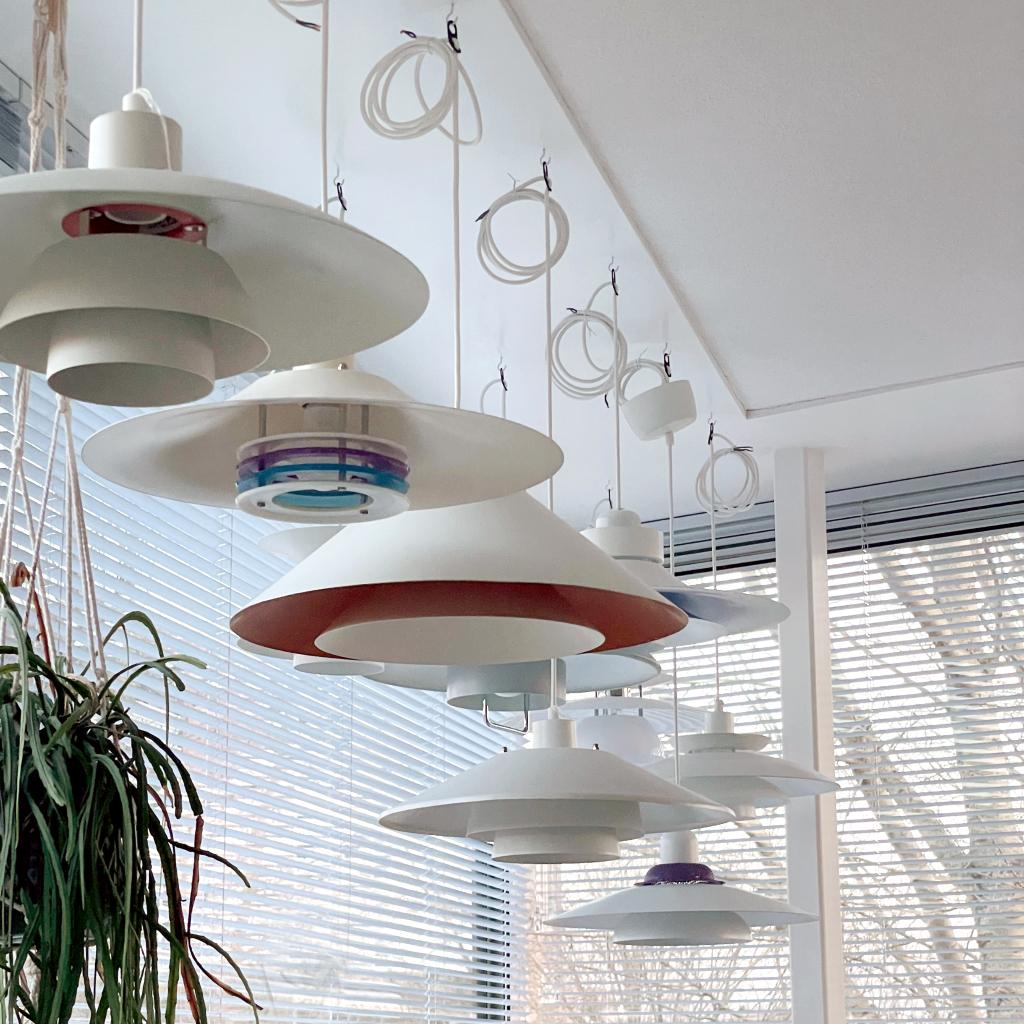 Scandinavisch vintage design LAMPEN Mid Century Poulsen MCM, Gebruikt, Ophalen of Verzenden, Vintage mid century Scandinavisch Nordic Deens design retro