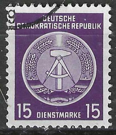 Duitsland DDR 1954 - Yvert 6SE - Service - Kompas. (ST), Verzenden, DDR, Gestempeld