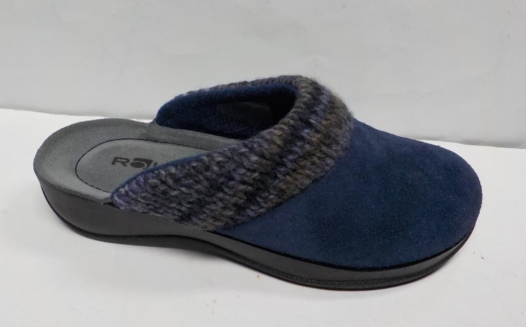 Rohde blauwe pantoffels maat 36, Nieuw, Ophalen of Verzenden, Rohde Shoes GmbH, Pantoffels of Sloffen